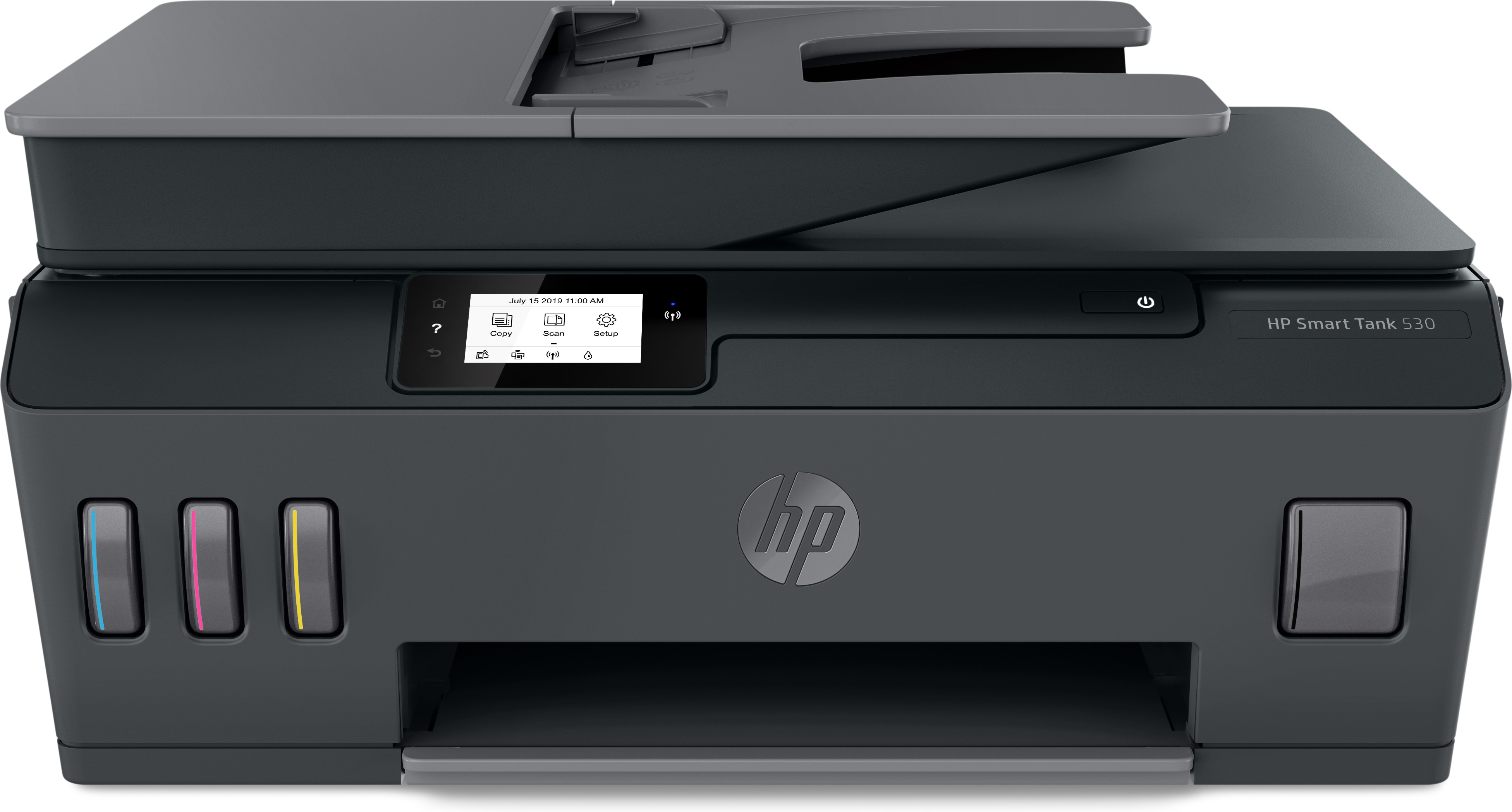 MPRESORA MULTIFUNCION HP SMART TANK 530 | IMPRESION | ESCANEO | COPIA | ADF 35 HOJAS | WIFI | BLUETOOTH | USB 2.0 | VELOCIDAD 11PPM NEGRO / 5PPM COLOR | RESOLUCION HASTA 4800X1200 DPI