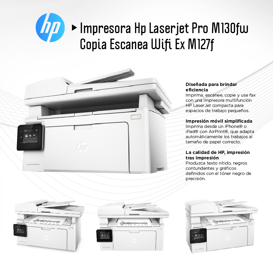 IMPRESORA HP PRO M130FW Multifuncion Laser