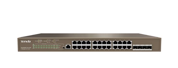 SWITCH TENDA TEG5328P-24-410W 24 PUERTOS POE