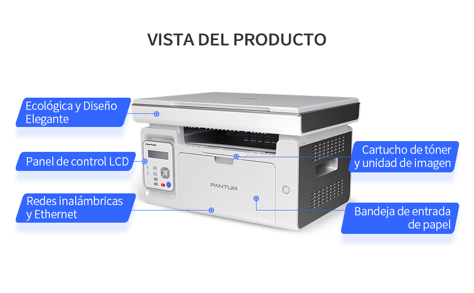 IMPRESORA LASER PANTUM M6509NW MULTIFUNCION WIFI · Imagen 2