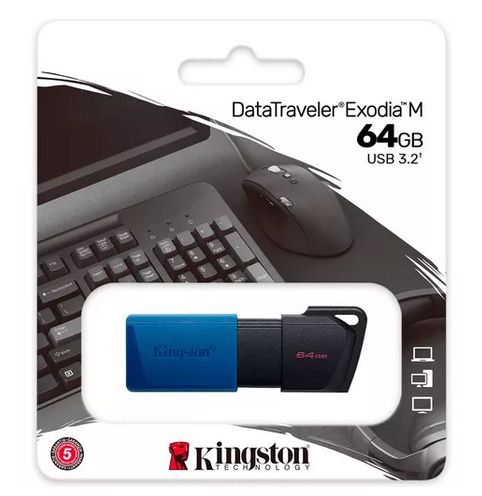 PEN DRIVE 64GB KINGSTON EXODIA 3.2 DTXM