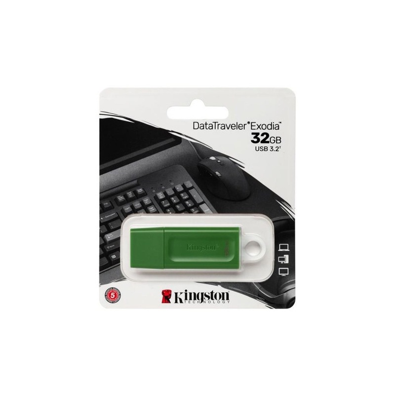 PEN DRIVE 32GB KINGSTON EXODIA 3.2 VERDE