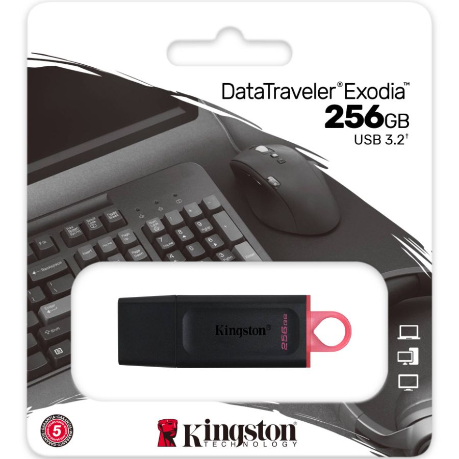 PEN DRIVE 256GB KINGSTON EXODIA 3.2 DTX	