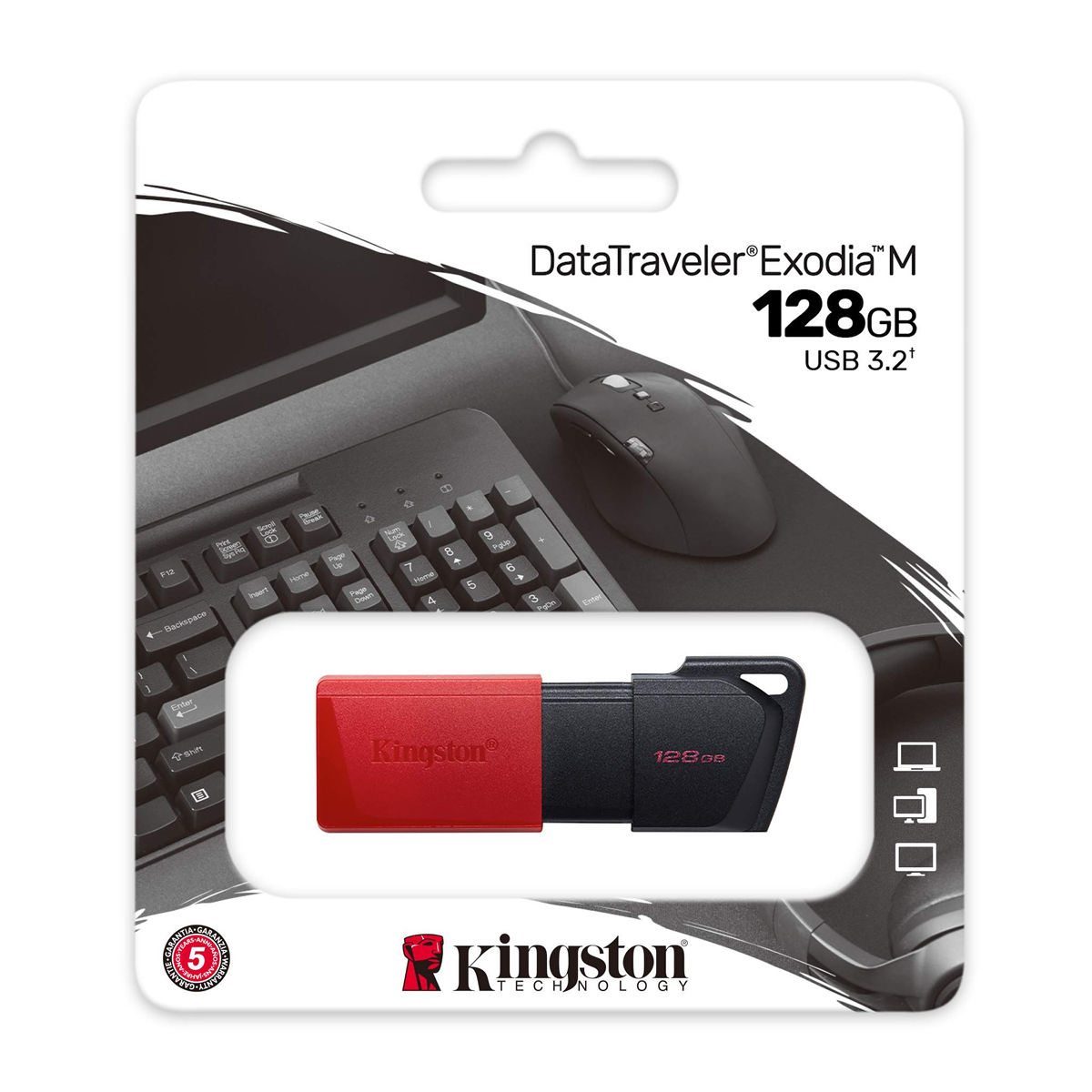 PEN DRIVE 128GB KINGSTON EXODIA 3.2 DTXM