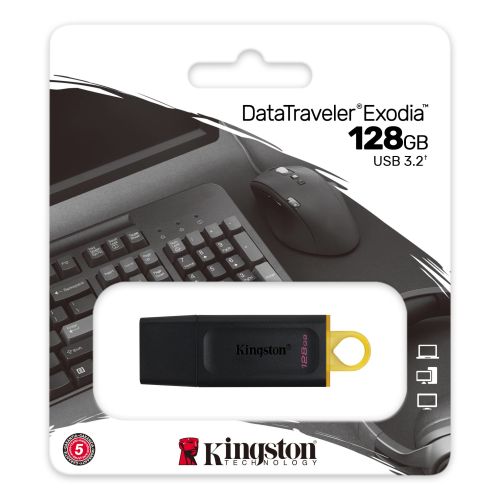 PEN DRIVE 128GB KINGSTON EXODIA 3.2 DTX