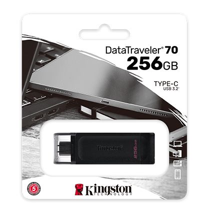 PEN DRIVE 256GB KINGSTON USB-C 3.2 DT70	