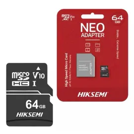 MICRO SD 64GB HIKSEMI NEO PLUS MODELO HS-TF-E1 VIGILANCIA