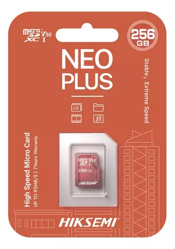 MICRO SD 256GB HIKSEMI NEO PLUS MODELO HS-TF-E1 VIGILANCIA