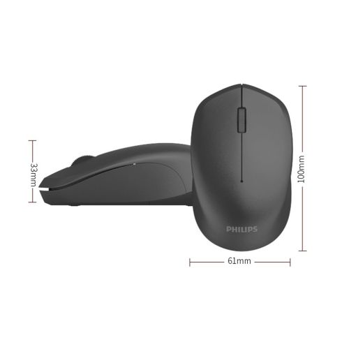 MOUSE PHILIPS M344 WIRELESS SPK7344/00 inalambrico NEGRO (100) · Imagen 2