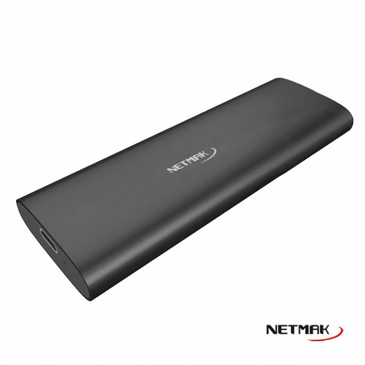 COFRE NETMAK SSD M2 NVME NGFF/SATA USB TIPO C 3.2 NM-CASE-7 CARRY · Imagen 2