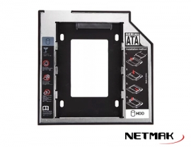 CADDY OUTLET DISK SATA 2.5  de 9.5mm NETMAK GARANTIA SOLO DE FUNCIONAMIENTO