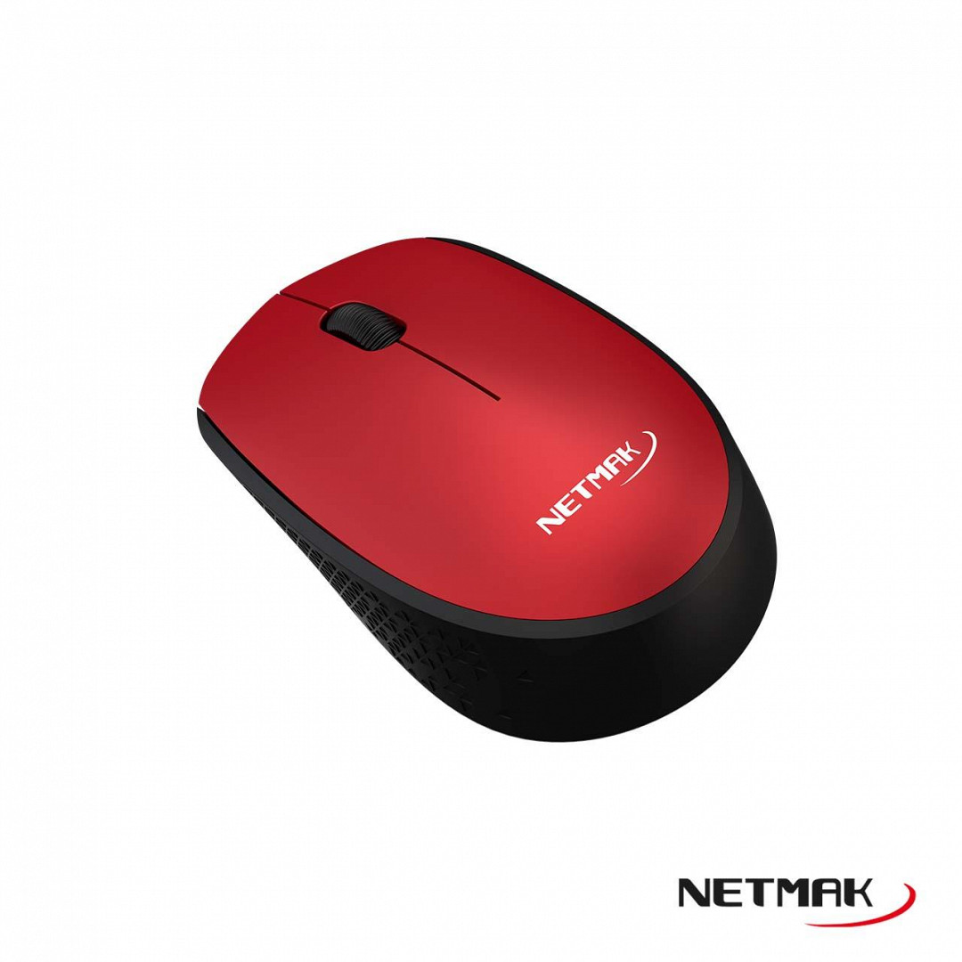 MOUSE NETMAK WS NM-M680 ROJO	INALAMBRICO