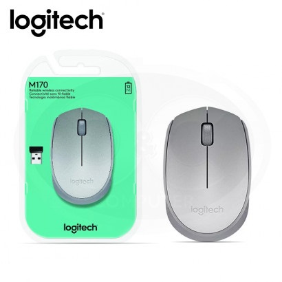 MOUSE LOGITECH M170 GRIS Inalambrico WS (4)