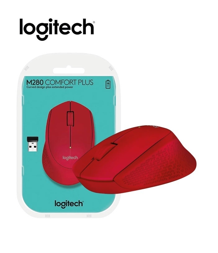 MOUSE LOGITECH M280 Inalambrico WS ROJO