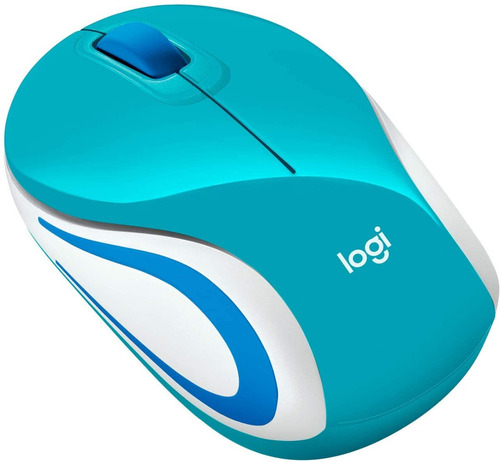 MOUSE LOGITECH MINI M187 CELESTE Inalambrico WS · Imagen 2