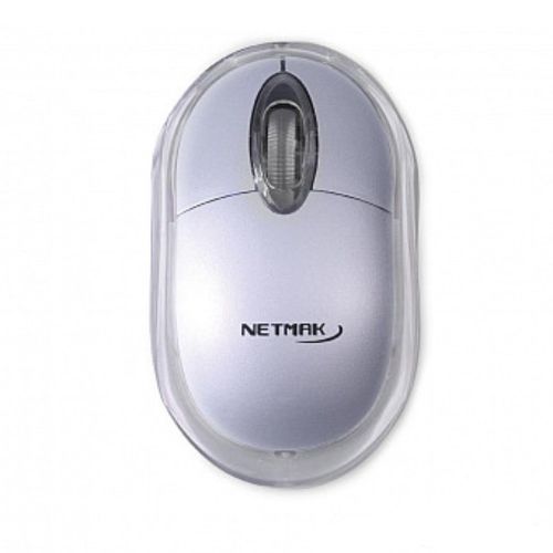 MOUSE NETMAK NM-M01 LUMINOSO USB GRIS