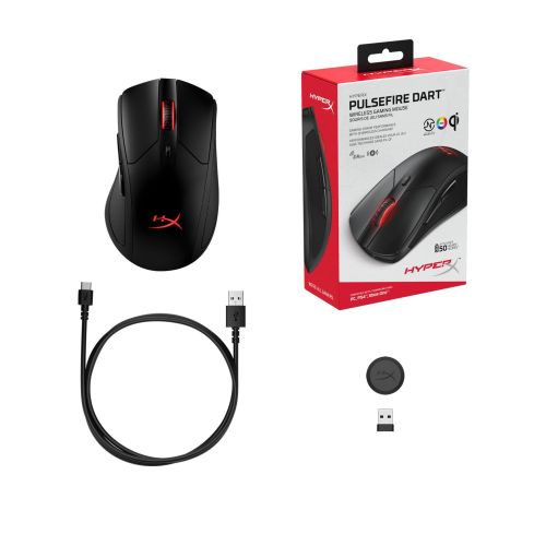 MOUSE GAMER HYPERX PULSEFIRE DART HX-MC006B WS Wireless Inalambrico · Imagen 2