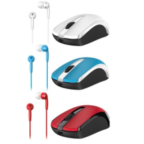 MOUSE GENIUS Inalambrico WS+AURICULAR MH-7018