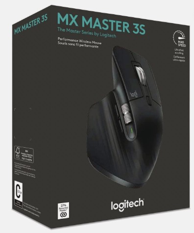 MOUSE LOGITECH MX MASTER 3S WIRELESS | BLUETOOTH 910-006561	
