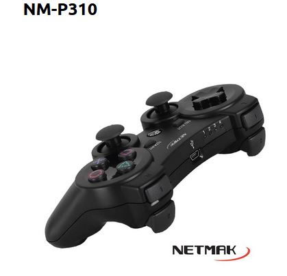 GAMEPAD NETMAK P310 PS3 BLUETOOTH negro | bateria recargable · Imagen 2