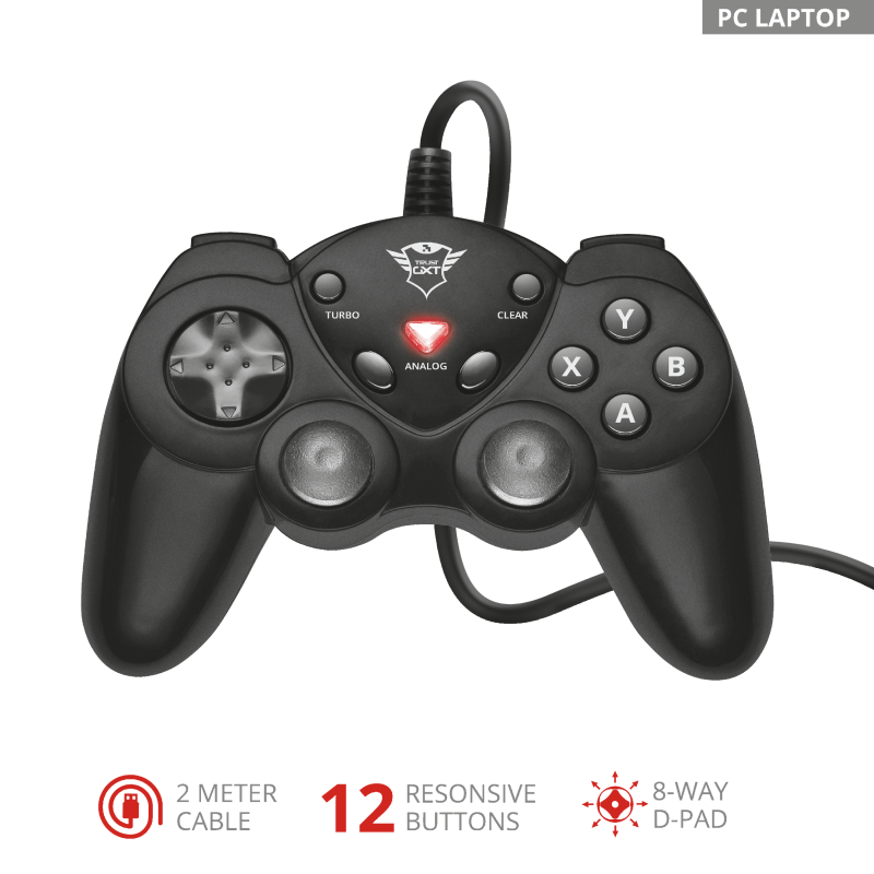 GAMEPAD TRUST GTX 24 RUNA USB - JOYSTICK · Imagen 2