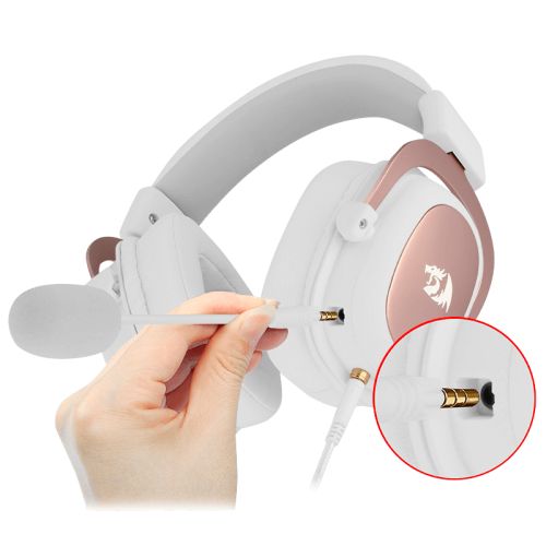 AURICULAR GAMER REDRAGON H510 ZEUS 2 WHITE | 1 Plug | PC/PS4/XBOX · Imagen 2