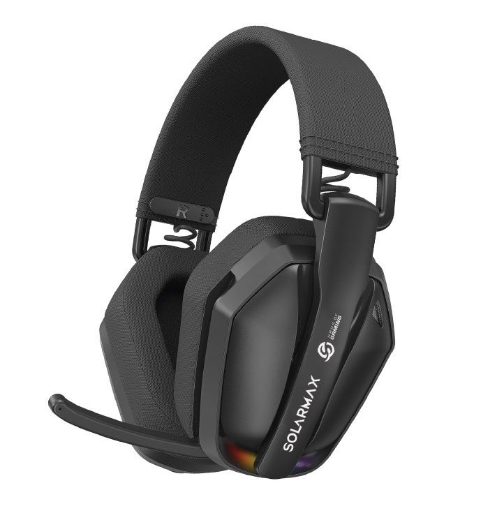 AURICULAR GAMER SOLARMAX RGB GHW97B NEGRO TRI-MODE ULTRA LIGHT