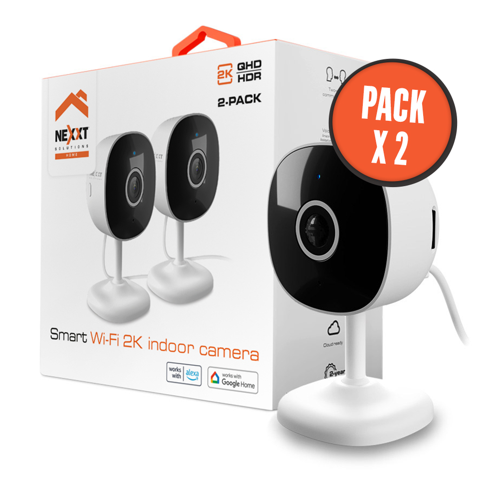 CAMARA IP NEXXT INTERIOR WIFI PACK 2 unidades NHC-I710 2PK SIN FUENTE