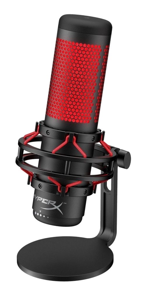 MICROFONO HYPERX QUADCAST HX-MICQC-BK Para STREAMING CONDENSADOR 