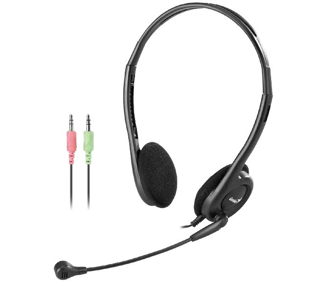 AURICULAR GENIUS HS-200C | 2 Plug | CON MICROFONO