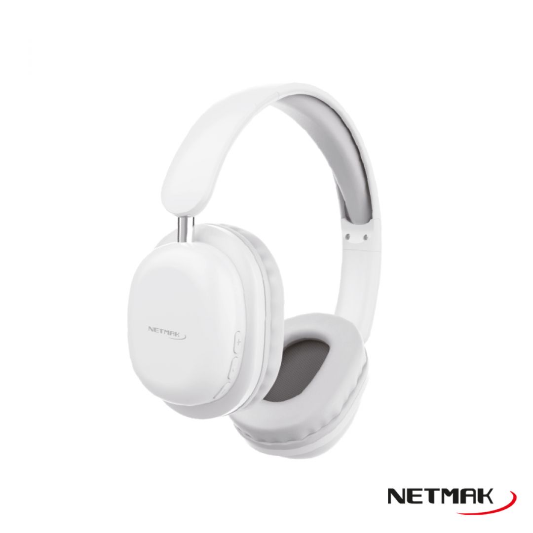 AURICULAR NETMAK NM-LIVE BLANCO PLEGABLE	