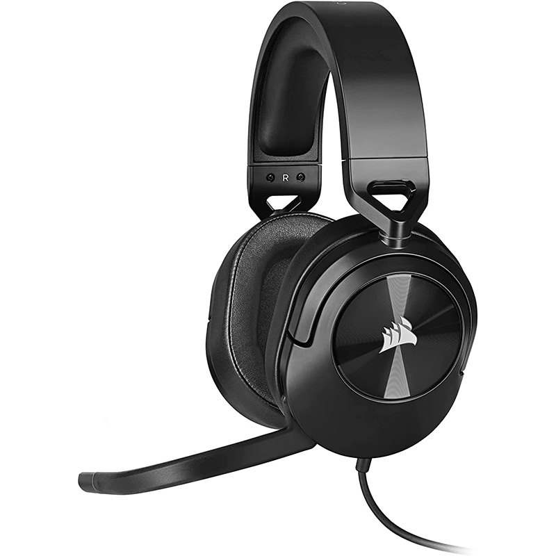 AURICULAR CORSAIR GAMER HS55 STEREO CON MICROFONO PC | MAC | PS4 | PS5 | NINTENDO SWITCH CABLE MINIPLUG 3.5MM+ADAPTADOR MACHO A 2 HEMBRA · Imagen 2