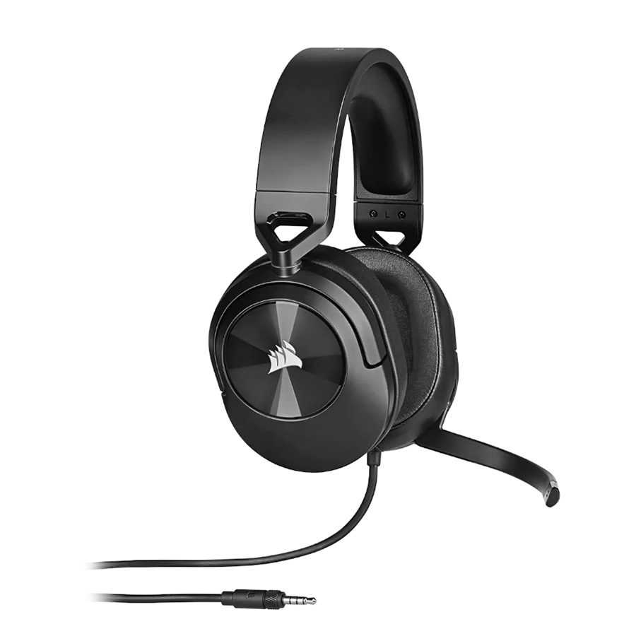 AURICULAR CORSAIR GAMER HS55 STEREO CON MICROFONO PC | MAC | PS4 | PS5 | NINTENDO SWITCH CABLE MINIPLUG 3.5MM+ADAPTADOR MACHO A 2 HEMBRA · Imagen 3