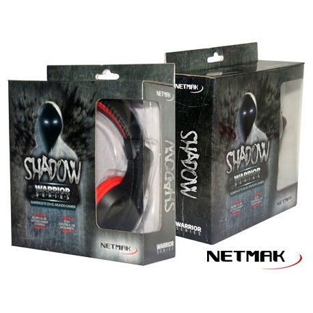 AURICULAR GAMER NETMAK NM-SHADOW | 2 Plug 