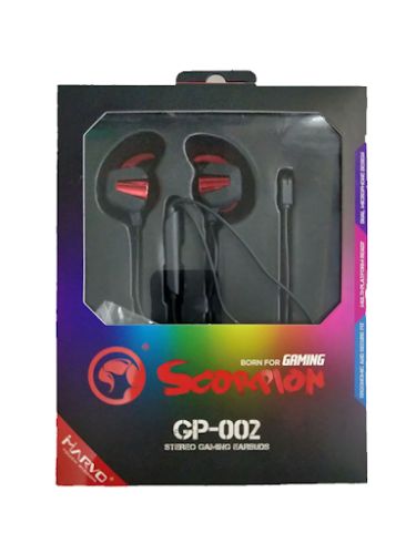 AURICULAR MARVO GP-002 GAMER SCORPION | 1 Plug 