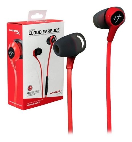 AURICULAR HYPERX CLOUD EARBUDS | 1 Plug | PC/PS4/XBOX/NINTENDO | HX-HSCEB-RD  · Imagen 2