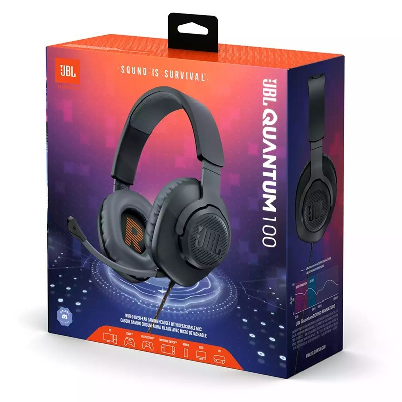 AURICULAR JBL GAMER QUANTUM 100 NEGRO	