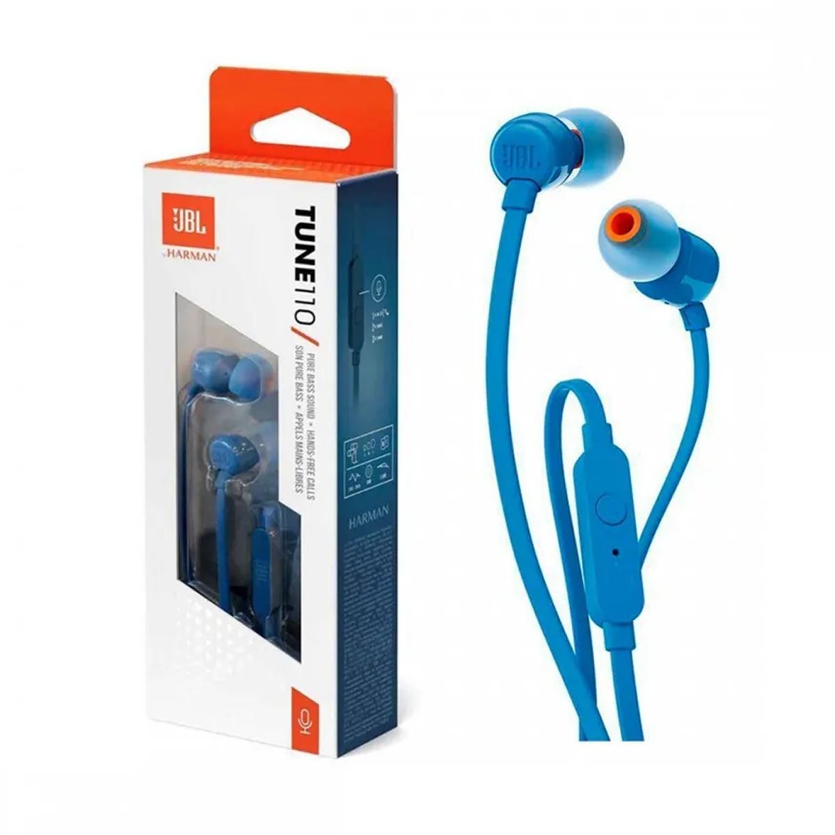 AURICULAR JBL TUNE 110 AZUL JBLT110BLUAM	