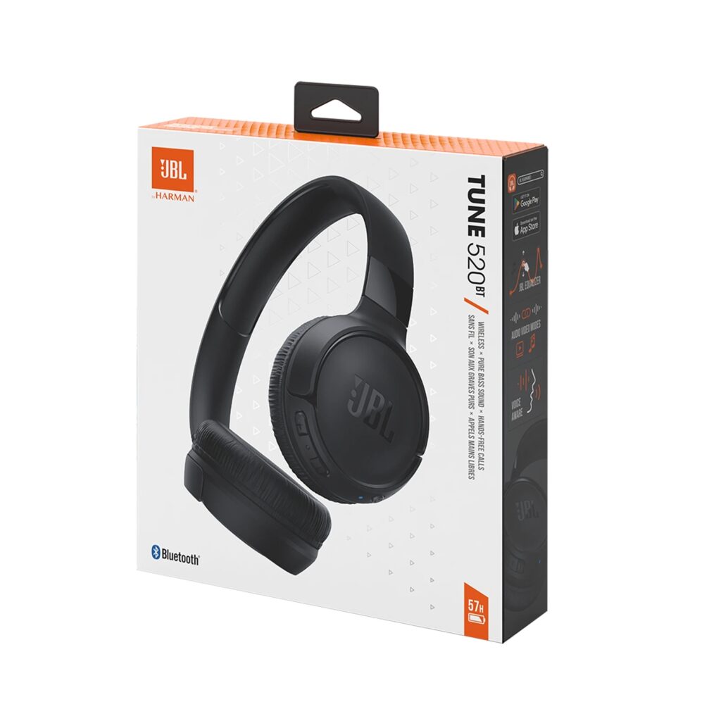 AURICULAR JBL BLUETOOTH TUNE 520 NEGRO JBLT520BTBLKAM
