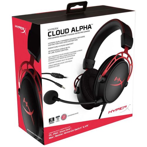 AURICULAR HYPERX CLOUD Alpha Red | 1 Plug | HX-HSCA-RD/AM 