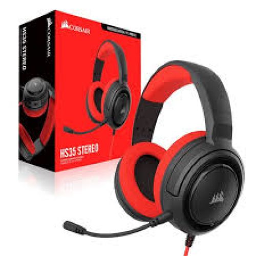 AURICULAR CORSAIR HS35 Stereo Gaming Red pc-ps4/xbox
