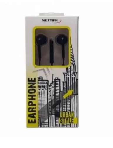 AURICULAR NETMAK NM-UR70 | NEGRO | URBAN STYLE | 1 Plug  · Imagen 2