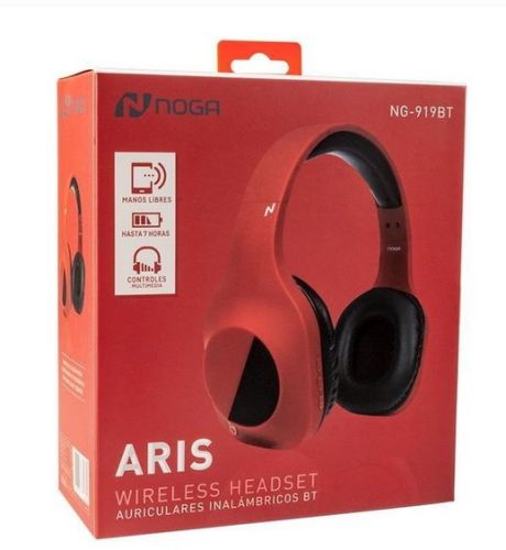 AURICULAR NOGA VINCHA NG-918 ROJO BLUETOOTH