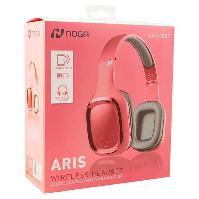 AURICULAR NOGA VINCHA NG-918 ROSA BLUETOOTH