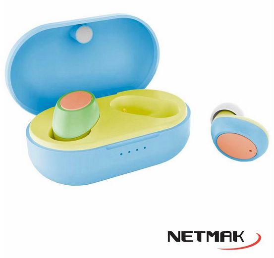 AURICULAR NETMAK BT NM-BUD MULTICOLOR