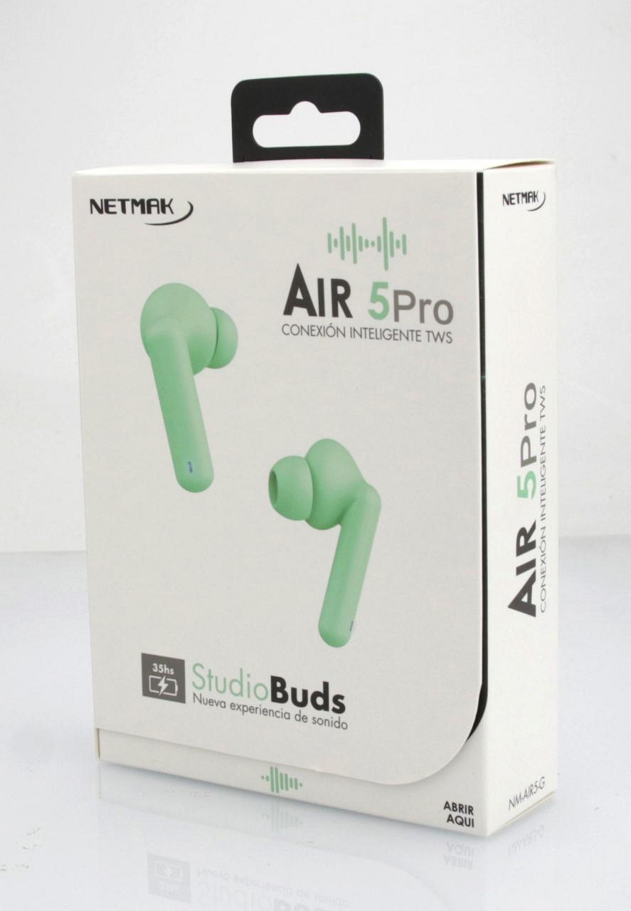 AURICULAR NETMAK BT NM-AIR5 VERDE CON ESTUCHE · Imagen 3