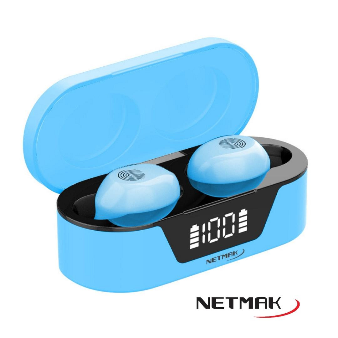 AURICULAR BT NETMAK NM-BIZA-B AZUL