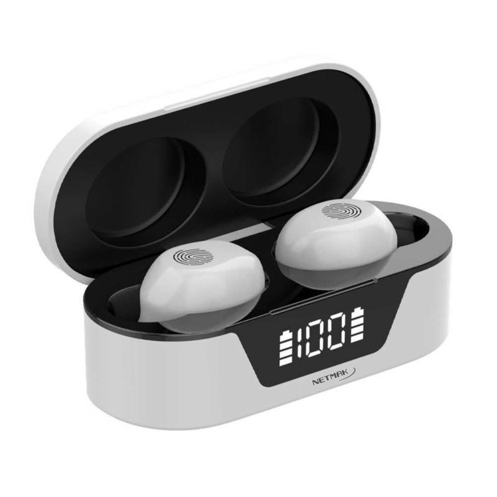 AURICULAR BT NETMAK NM-BIZA-W BLANCO