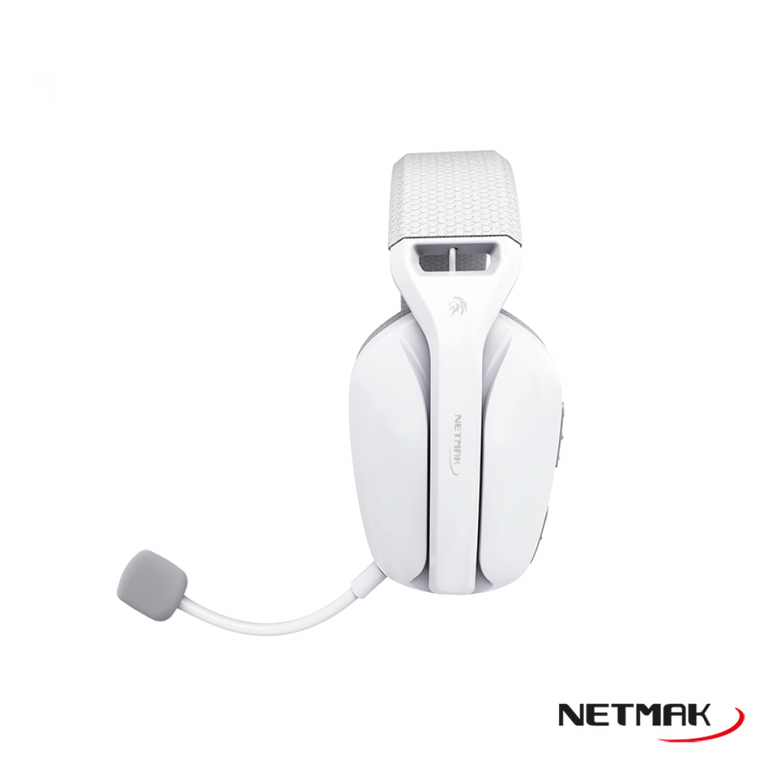 AURICULAR INALAMBRICO NETMAK GAMER NM-N35 CON MICROFONO BLANCO PC/PS4/PS5/XBOX/N-Switch/Celulares/ BLUETOOTH · Imagen 2