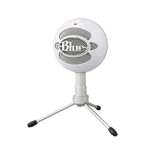 MICROFONO LOGITECH BLUE SNOWBALL ICE WHITE 988-000070 condenser | cardioide | podcast | streaming